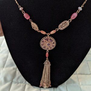 Rose Gold Bohemian Style Necklace